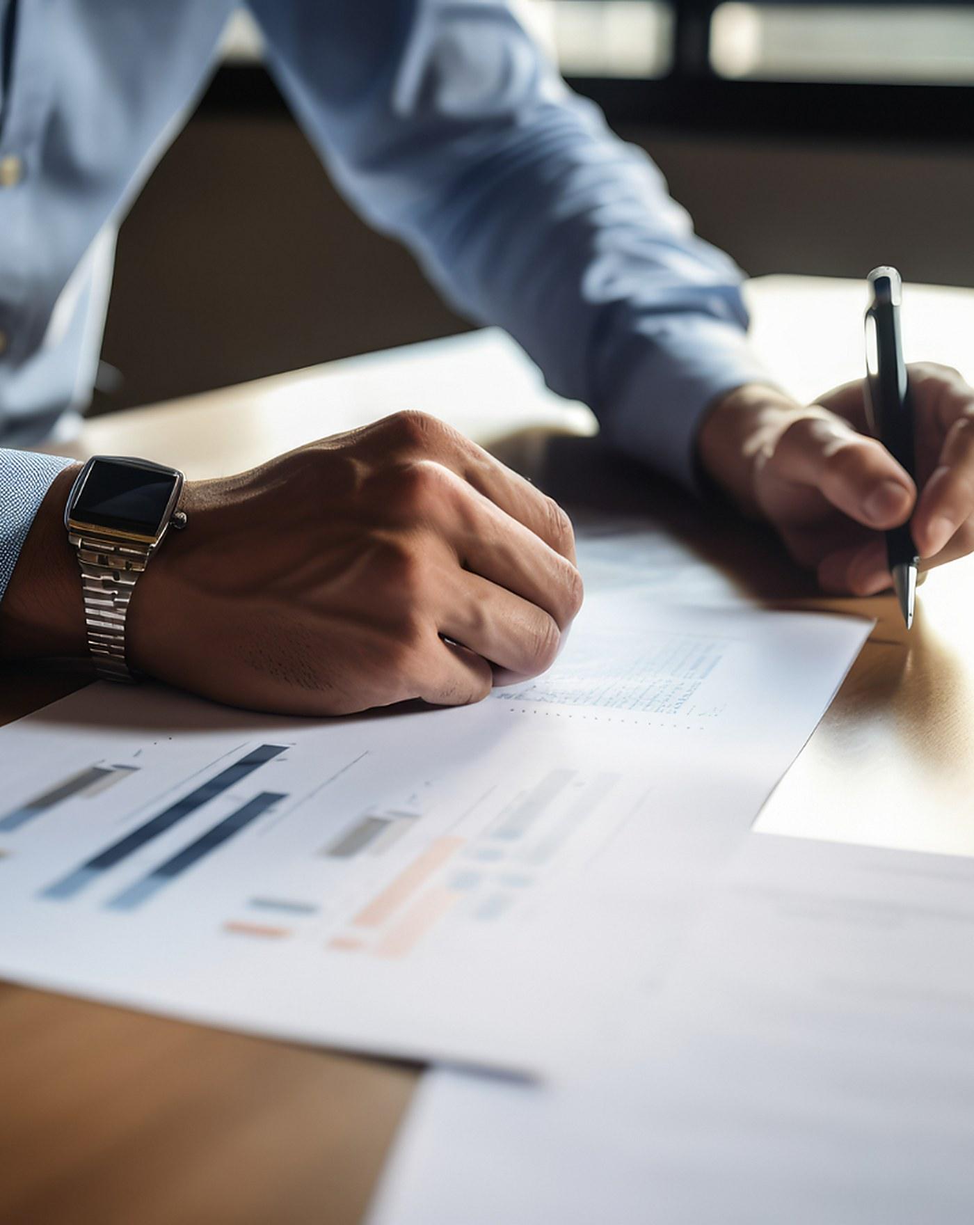 Buyer and seller signing documents to close a business sale
