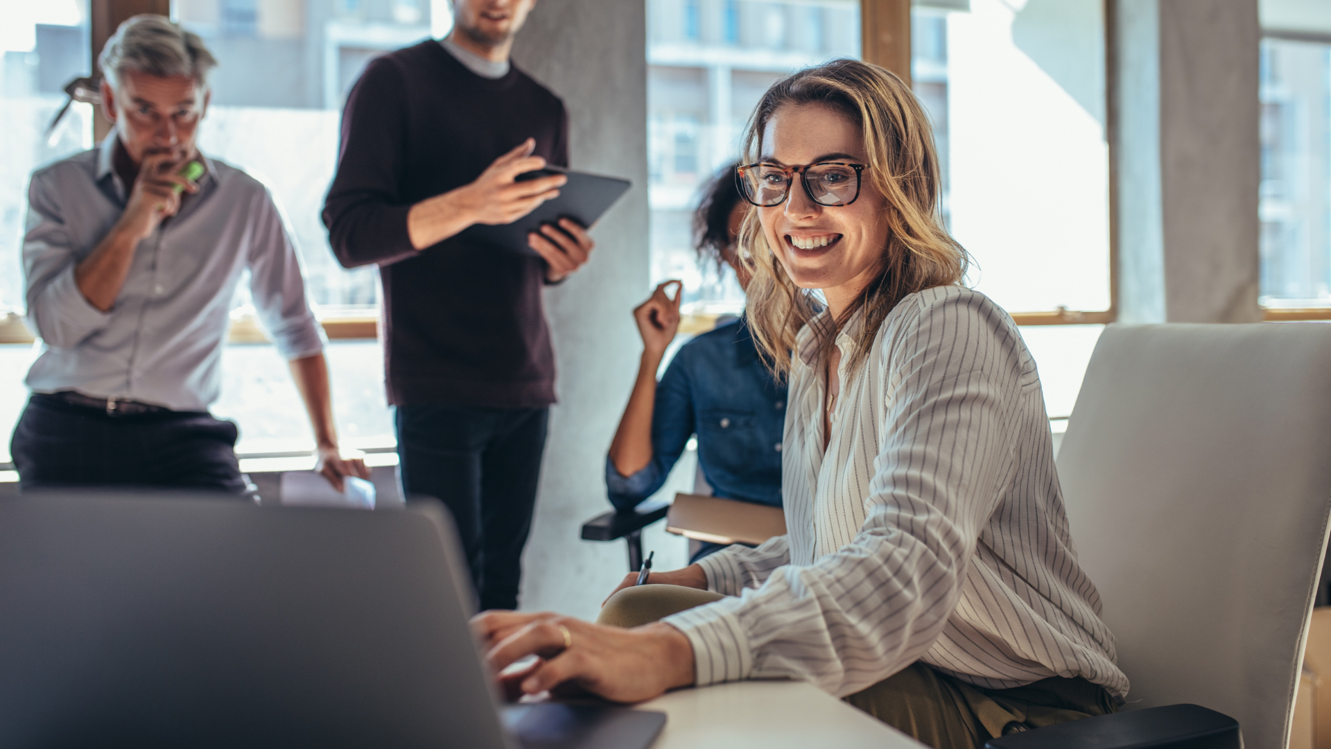 Business owner consulting with Meritus Group advisors on exit planning