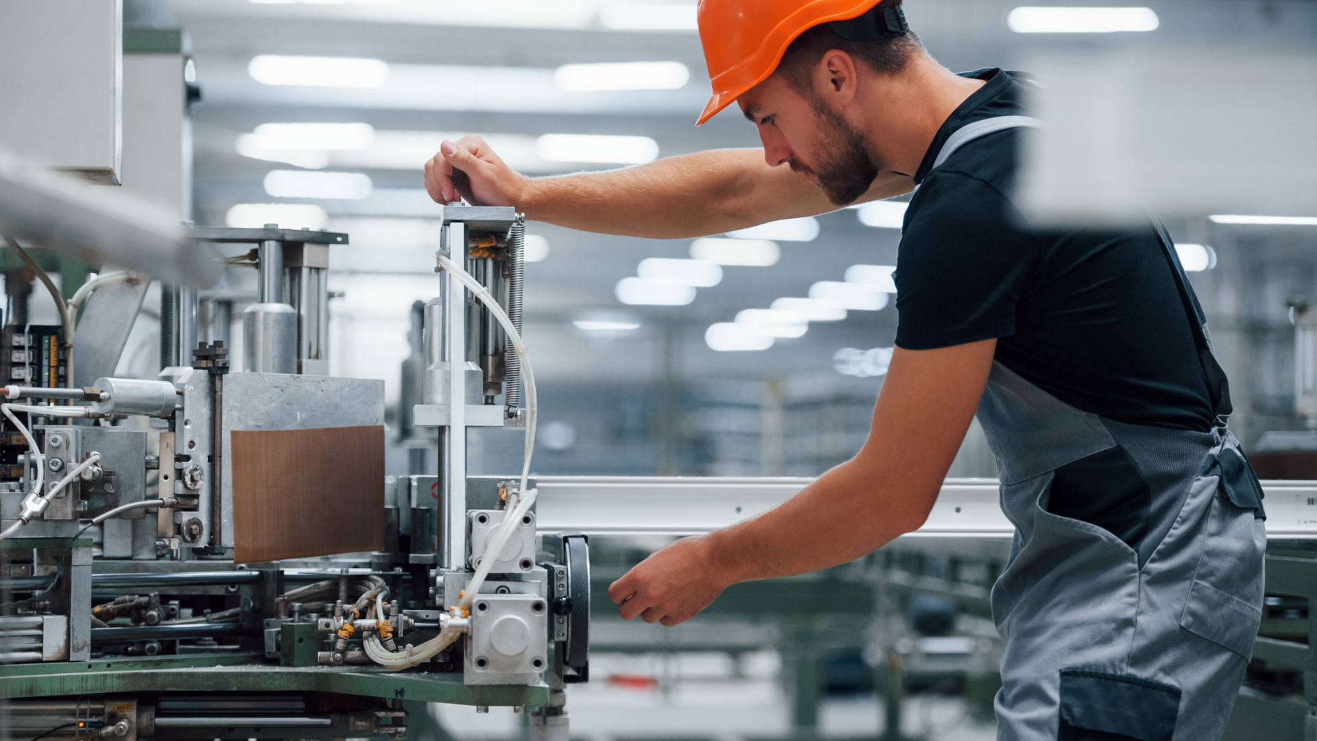 Modern manufacturing plant with advanced machinery
