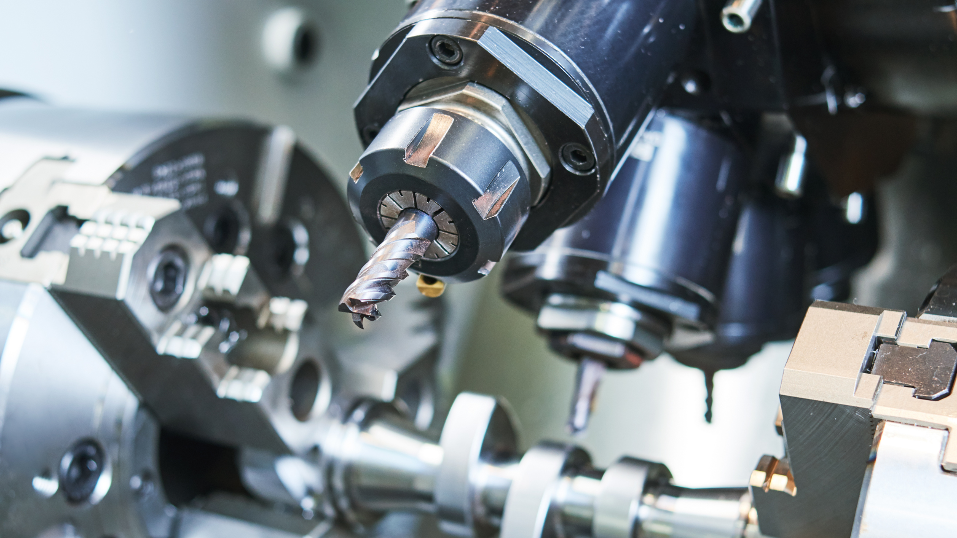 CNC machine operator in a precision metal fabrication shop preparing for business transition